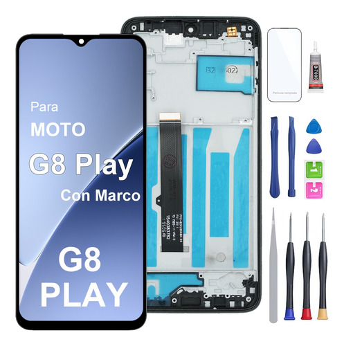 Para Motorola Moto G8 Play Xt2015 Pantalla Lcd Con Marco