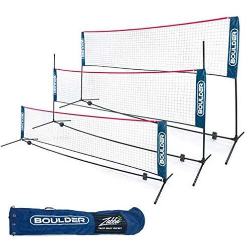 Red Bádminton Kit Portátil-tenis-fútbol-voleibol 14ft