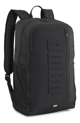 Mochila Puma S Backpack Negro Unisex Diseño de la tela Liso