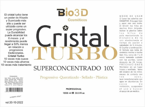 Brushing Cristal Turbo Bio 3d Progresivo Alisador, Novedad!!