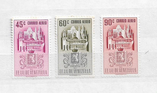 Imagen 1 de 1 de Estampillas Escudos De Venezuela 1952. Caracas 45y90mnh