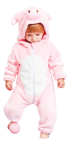 Pijama Kigurumi, Bonito Pijama Rosa Con Dibujos Animados De