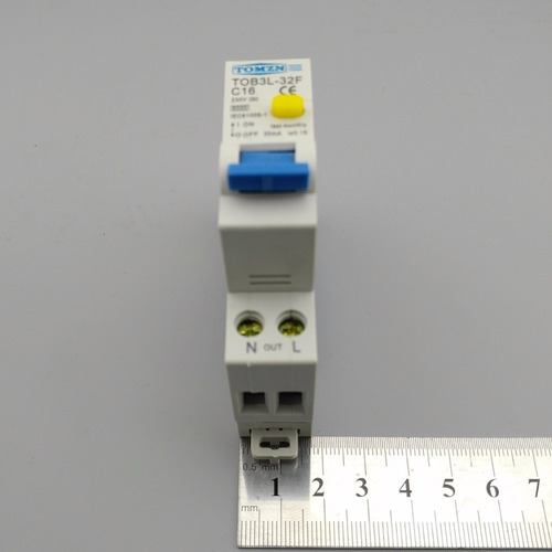 Disyuntor Dr Ddr compacto de 2 polos de 18 mm, 10 A, 6 ka, 30 mA