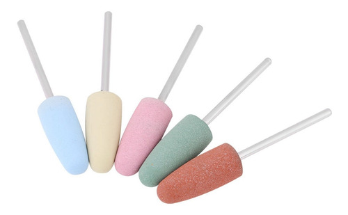5 Brocas De Pulido De Silicona Para Uñas.
