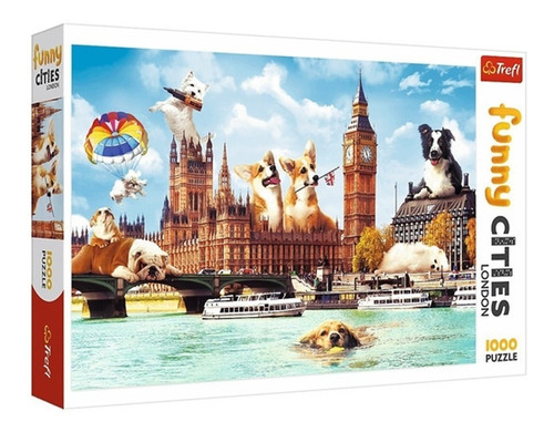 Rompecabezas Trefl X 1000 Puzzle 10596 Dogs In London C