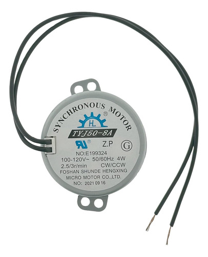Motor Síncrono Ac 100-120v 4w 2.5-3rpm Cw/ccw