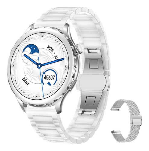 Aliwisdom Reloj Inteligente Para Mujer, Pantalla Redonda Hd.