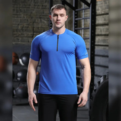 Camiseta Deportiva De Secado Rápido Para Hombre Con Cuello A