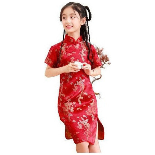 Vestido Cheongsam Estilo Chino Niña