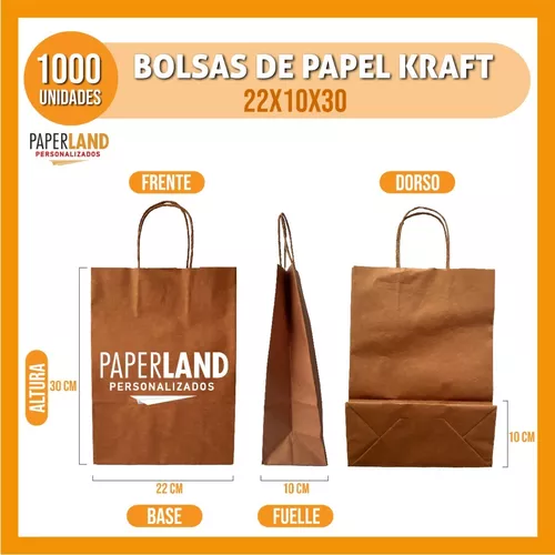 BOLSAS PAPEL COLOR 22x10x30 CM