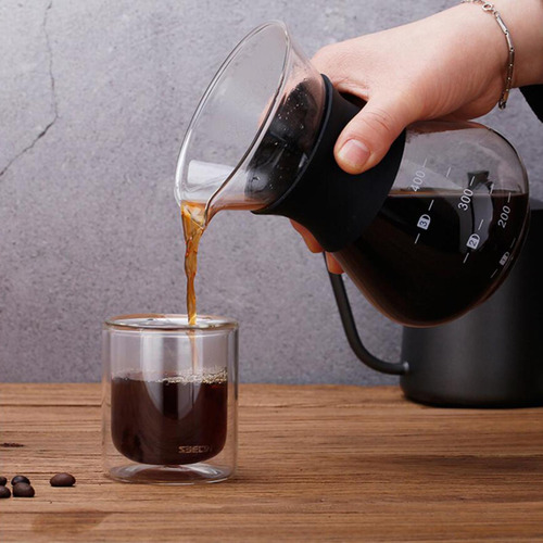 2 Jarras Para Cafetera Con Funda De Madera Transparente De