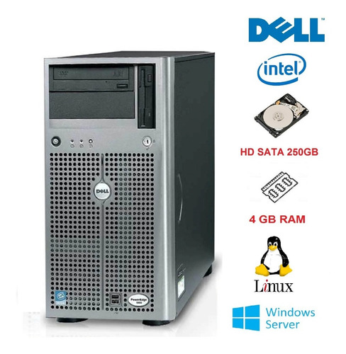 Imagem 1 de 2 de Pc Dell Poweredge 1800 Intel Xeon Hd Sata 250gb 4gb Ram