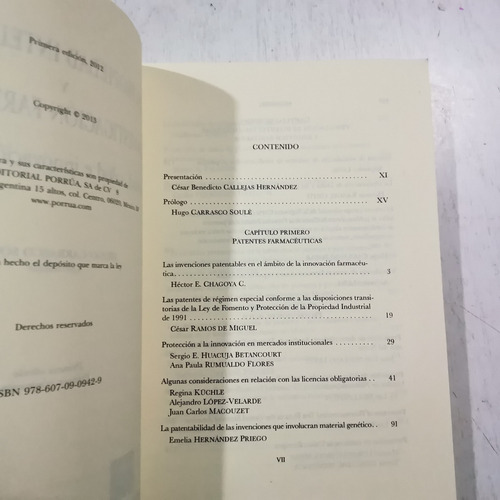 La Propiedad Intectual Y La Investigación Farmacéutica 2013 (Usado)