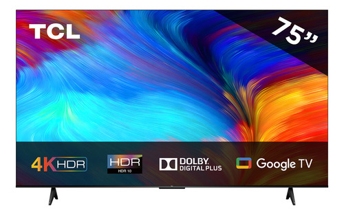 Pantalla 75 Tcl 4k Hdr Google Tv Mod 75s451g