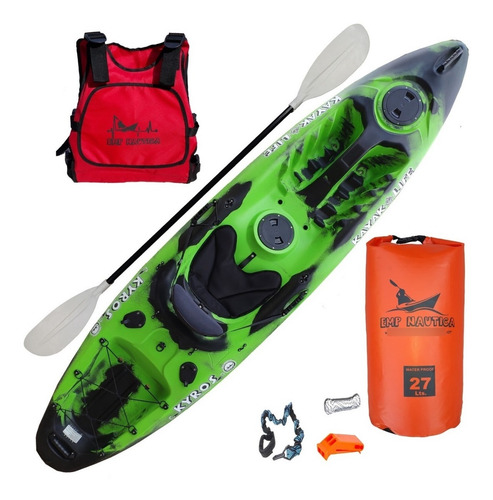 Imagen 7 de 9 de Kayak Kyros Kayaklife Completo Pesca Y Travesia Emp Nautica
