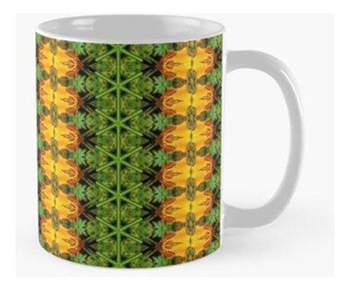 Taza Tulipán, Mandala, Amarillo, Pétalos Calidad Premium