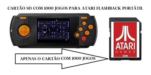 Cartão Sd Atari Flashback Portátil Com 1000 Jogos