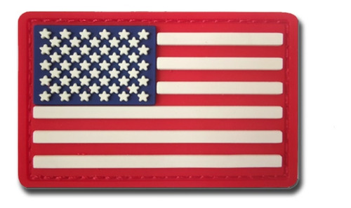 Bandeira Do Brasil Eua Pach Emborrachada 3d Patch Com Velcro