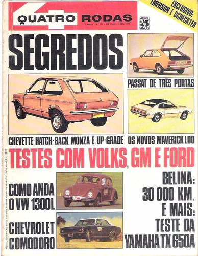 Revista Quatro Rodas Nº 177 