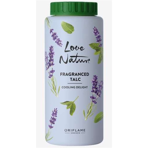 Talco Perfumado Menta Y Lavanda Love Nature 100g