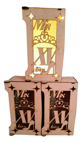 Caja De Regalo, Diseño En Corte Láser 15 Pzs