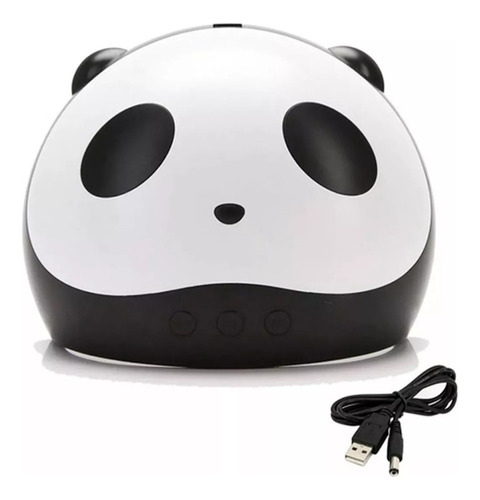 Cabina Panda Led Uv 36w 12leds Para Uñas Gel Semipermanente Color BLANCA Y NEGRA