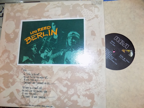Lou Reed , Lp Importado Berlin, Perfecto Estado .rock. 