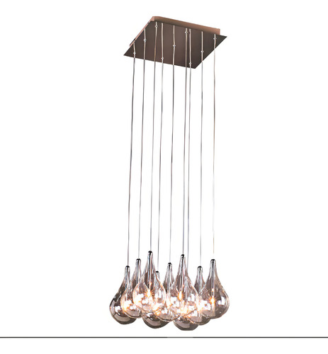 Lámpara colgante de cristal Drop Ho1370B Bella, 37 x 37 x 120 cm, 9 x G4