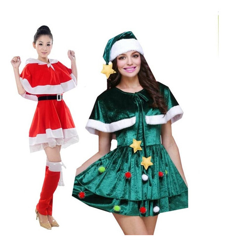 Disfraz De Árbol Navidad Para Mujer Fiesta Vestidos Cosplay | Meses sin  intereses