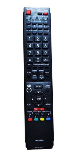 Control Remoto Para Tv Sharp Aquos Exclusiv + Funda + Pilas