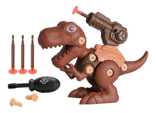 Imagen 2 de 12 de Los Juguetes De Dinosaurios Desmontan El Modelo Tiranosaurio