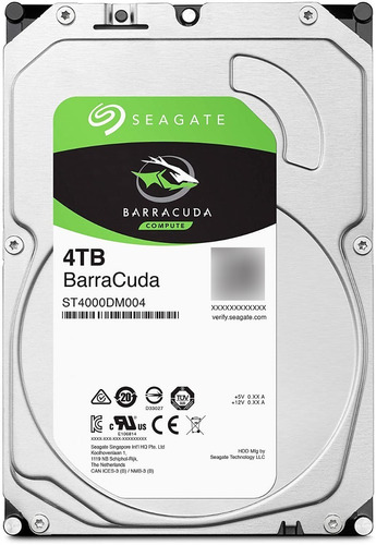 Disco Duro Interno Seagate Barracuda 4tb Desktop Sata 256mb 