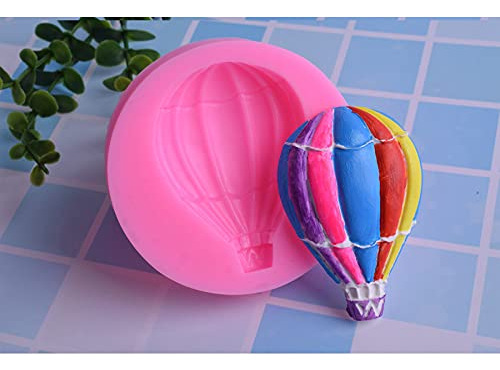 Juego De 3 Moldes De Silicona Para Fondant Con Globos Aerost