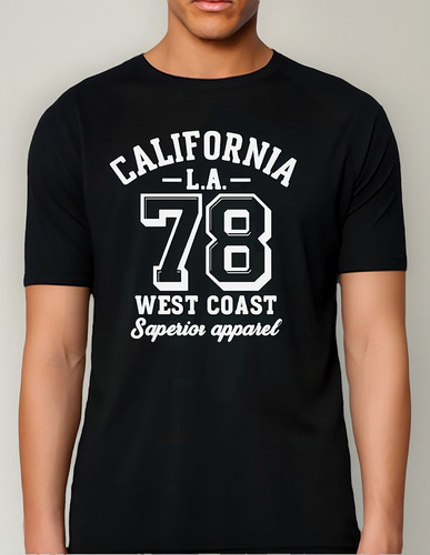 Remera Unisex California West Coast Logo Personalizada