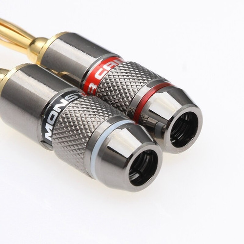 Imagen 3 de 6 de Conectores Banana Monster Hifi Pack 8 Unidades (4 Pares)