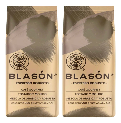 2 Pack Café Molido Coatepec Veracruz Blason 900 Grs