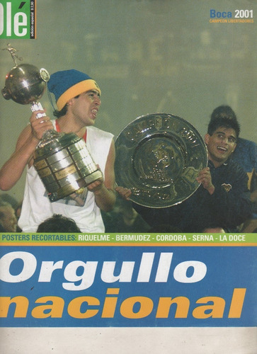 Revista Ole * Boca Campeon Copa Libertadores - Año 2001