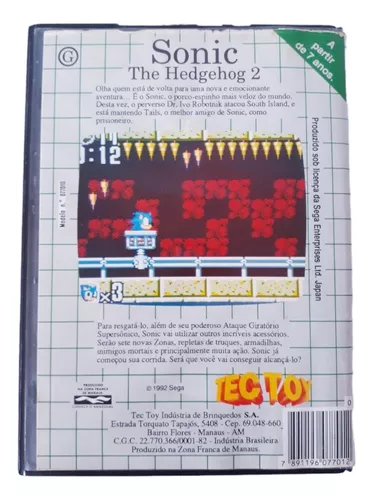 Sonic the Hedgehog 2™, SEGA Game Gear, Jogos