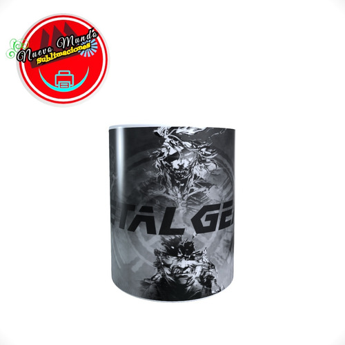 Taza Blanca De Metal Gear