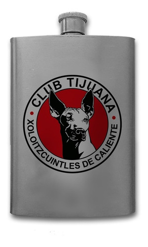 Ánfora Licorera Xolos De Acero Inoxidable 8oz (240ml)