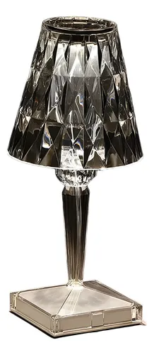 comprar Lampara Led Mesa Iluminación Cristal Decoración Lujo Hogar