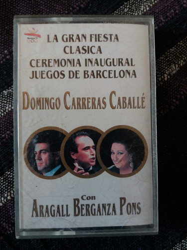 Cassette De Domingo Carreras Olimpiadas Barcelona (124