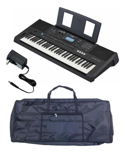 Yamaha Psr-e473 Teclado 61 Teclas Usb Sensibilidad Con Funda