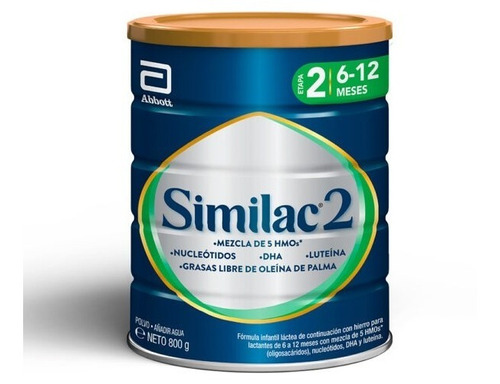 Formula Similac Etapa 2 Con 5 Hmo (6 A 12 Meses) 800grs