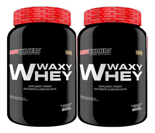 Combo 2x Whey Protein Waxy Whey 900g - Pronta ! Sabor Baunilha