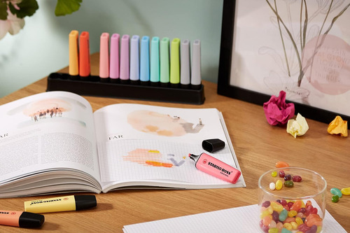 Stabilo Boss Pastel 15 Piezas + Organizador Deskset