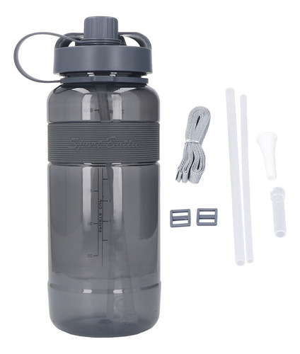 Botella De Agua Deportiva Con Caño Y Pajita De 2000 Ml De Gr