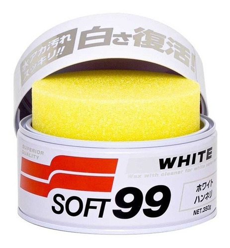 Cera Para Cores Claras Soft99 White Cleaner 350g