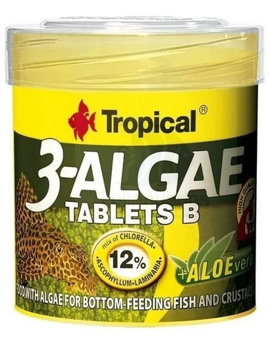 Alimento En Tabletas Tropical Para Peces De Acuario 50ml