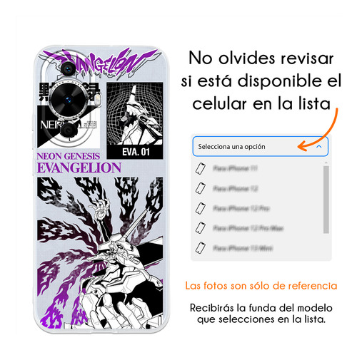 Funda Para Huawei Neon Genesis Evangelion Eva 01 Shinji Case